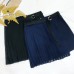 Pleated Wrap Skort